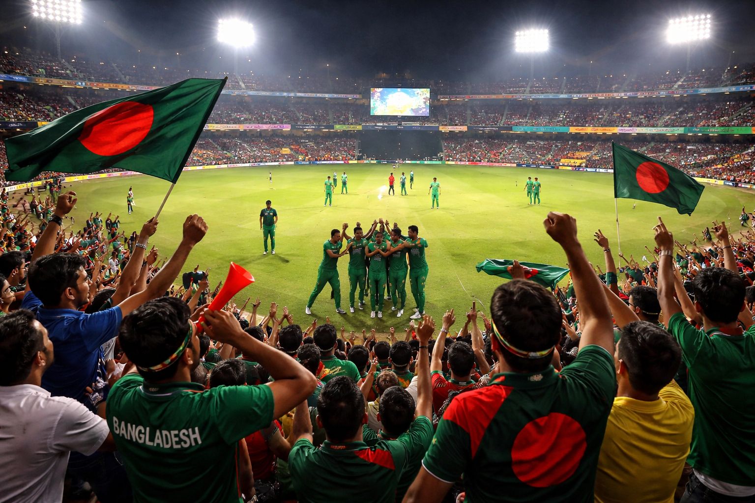 Bangladeshi bettor using desktop and mobile device at home while watching live cricket coverage and placing bids on 6L777